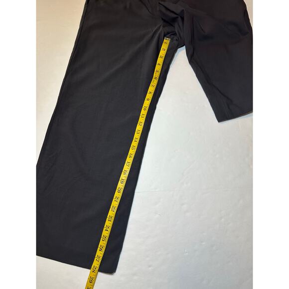 Talbots Women Italian Wool Blend Slate Gray Wide Leg Trouser Pants Size 12 Lined - Picture 2 of 9